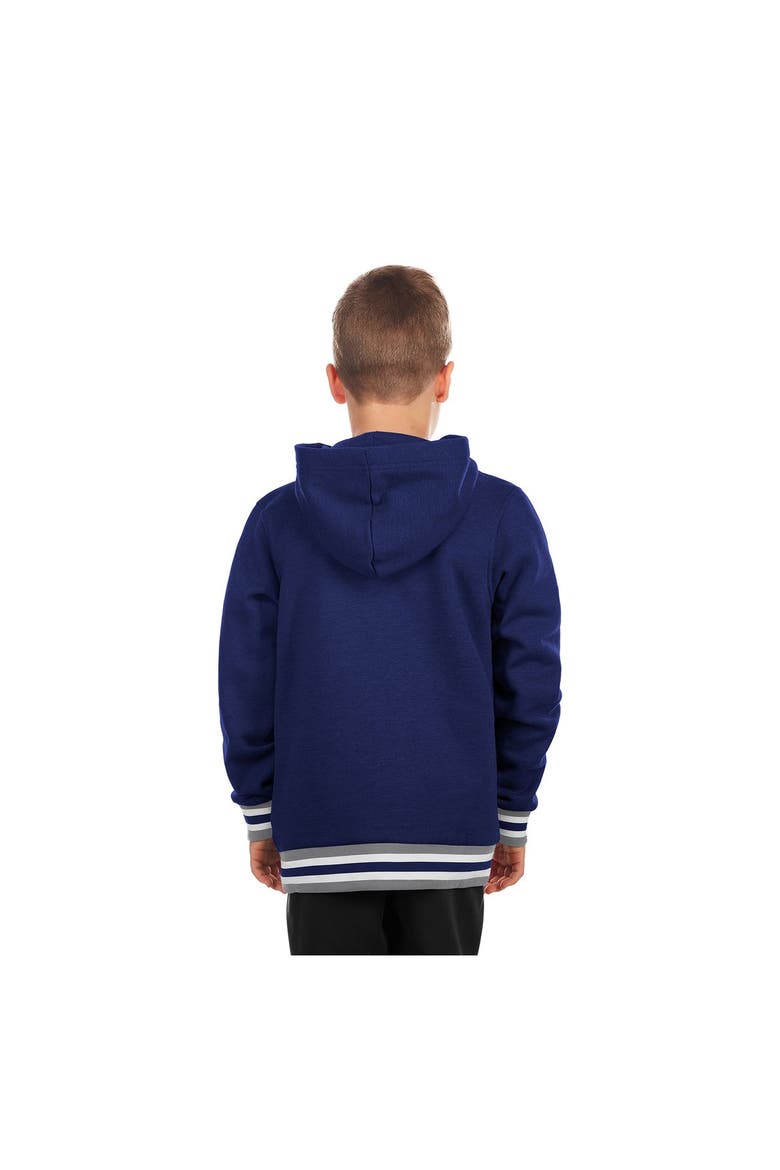 Youth New Era Royal Los Angeles Dodgers Knit Trim Pullover Hoodie, Alternate, color, Royal