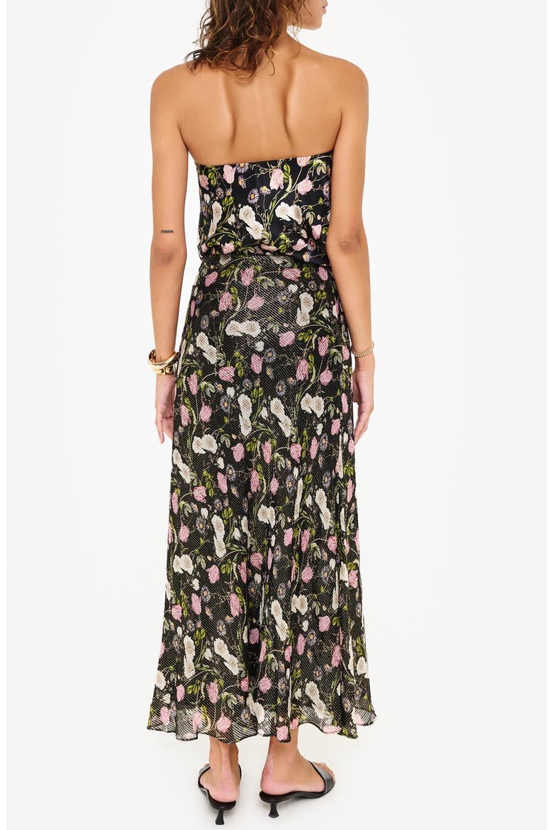 Prima Strapless Silk Top, Alternate, color, MIDNIGHT GARDENS