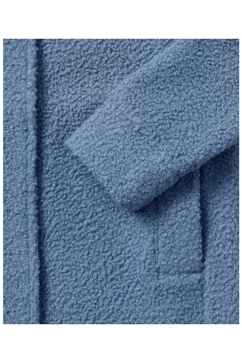 Boucle Fleece Coat, Alternate, color, Pale Slate Blue