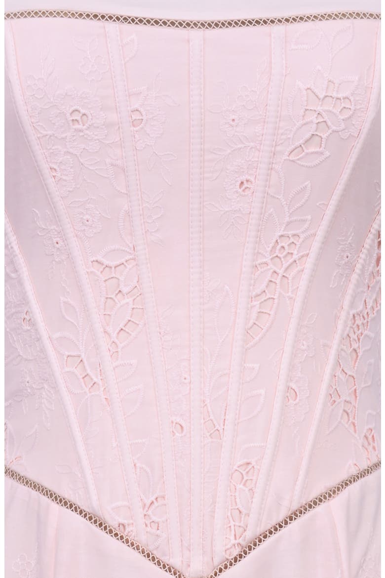 Belissa Strapless Broderie Anglaise Party Dress, Alternate, color, PINK