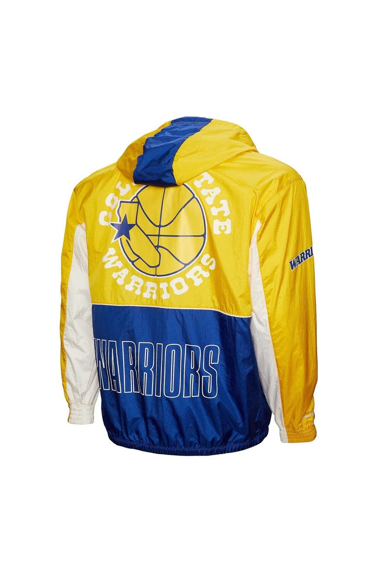Men's Mitchell & Ness Royal Golden State Warriors Hardwood Classics Big Shot Premium Full-Zip Windbreaker Jacket, Alternate, color, Royal