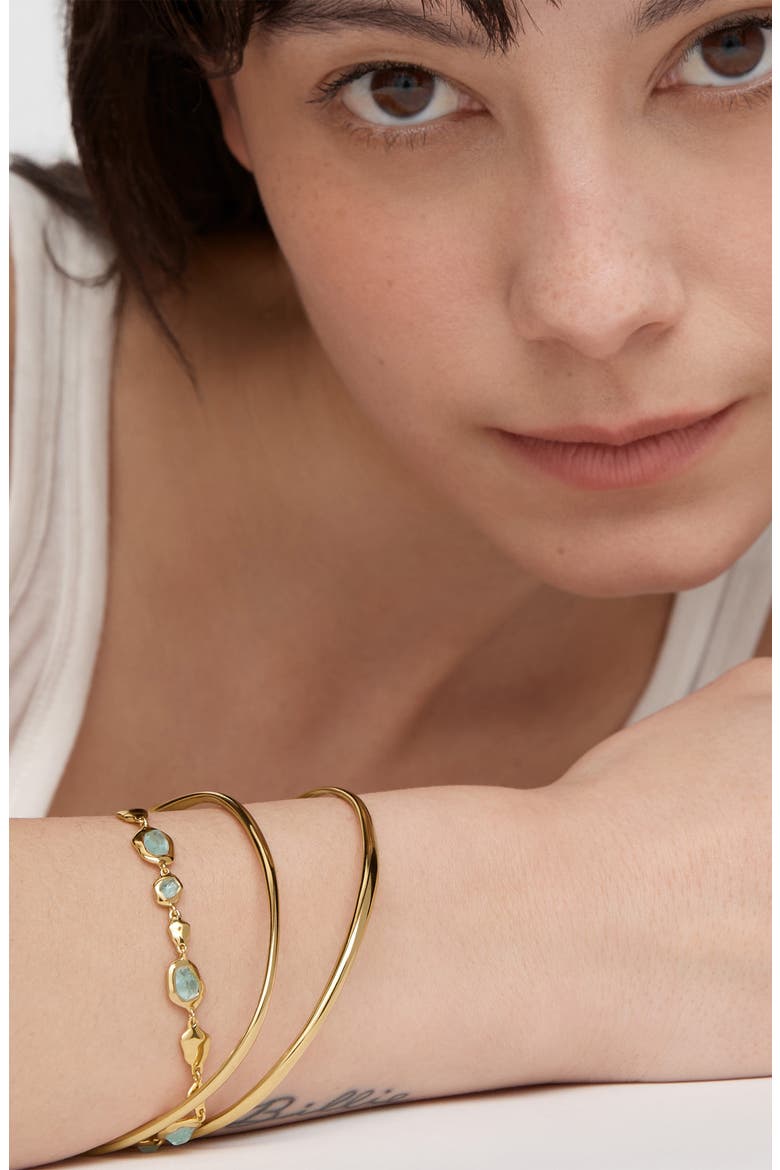 Nura Reef Thin Bangle, Alternate, color, YELLOW GOLD