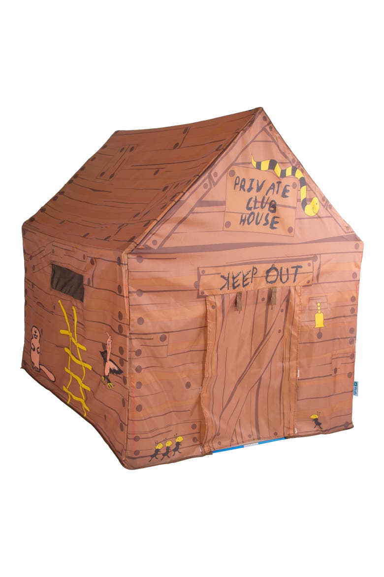 Kids' Indoor Play Clubhouse, Alternate, color, BROWN