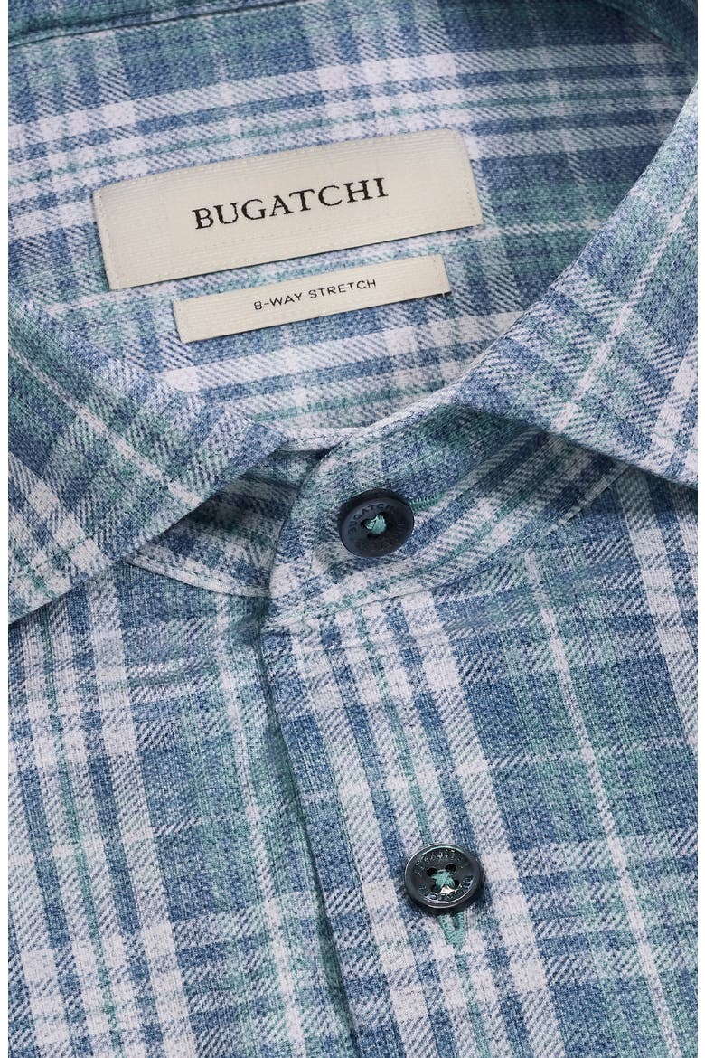 Devon OoohCotton® Plaid Button-Up Shirt, Alternate, color, TEAL