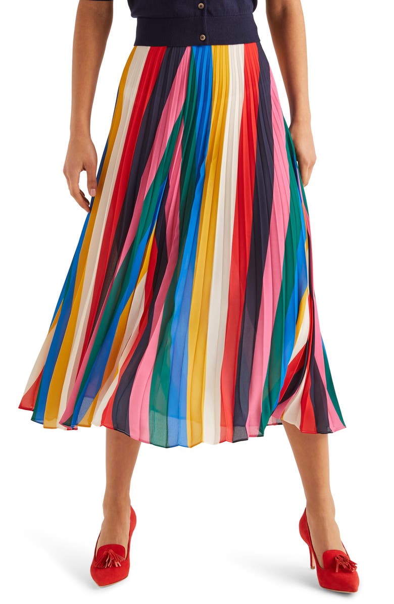 Boden Fairfax Pleated Maxi Skirt, Main, color, 