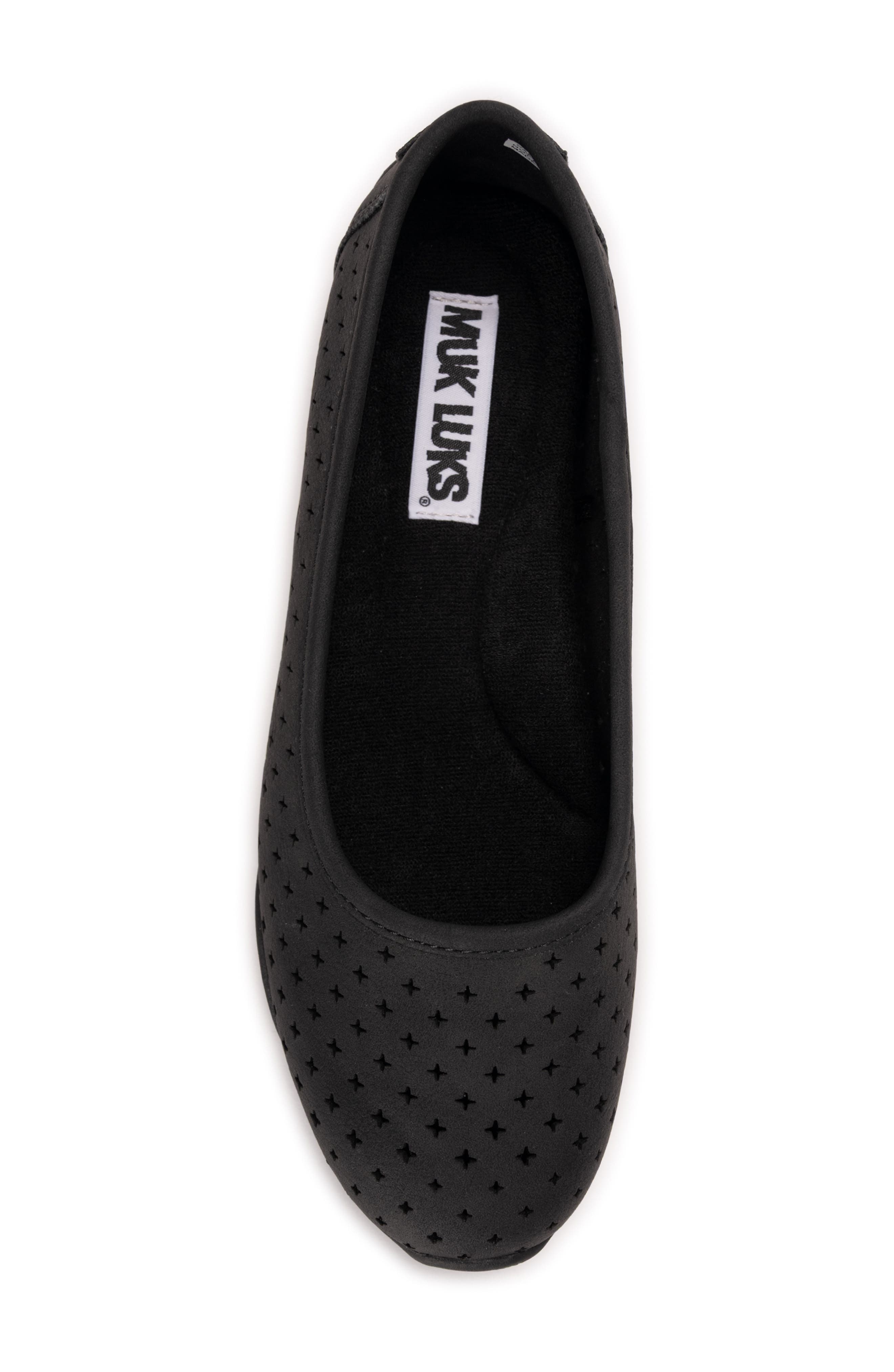 MUK LUKS Solana Skimmer Flat, Alternate, color, Black