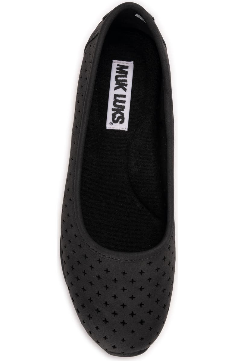 MUK LUKS Solana Skimmer Flat, Alternate, color, Black