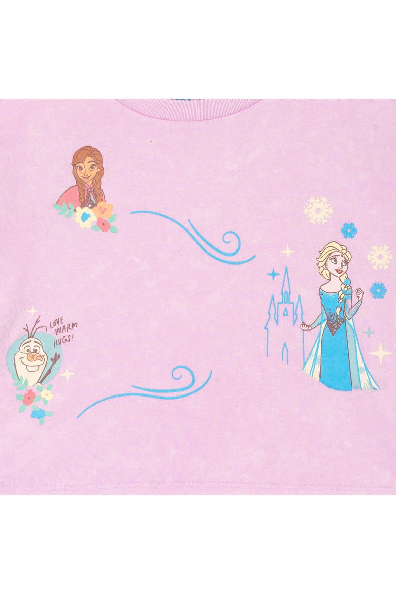 Frozen 2-Piece Mineral Wash Tee and Skort Set, Alternate, color, Mineral Purple Elsa
