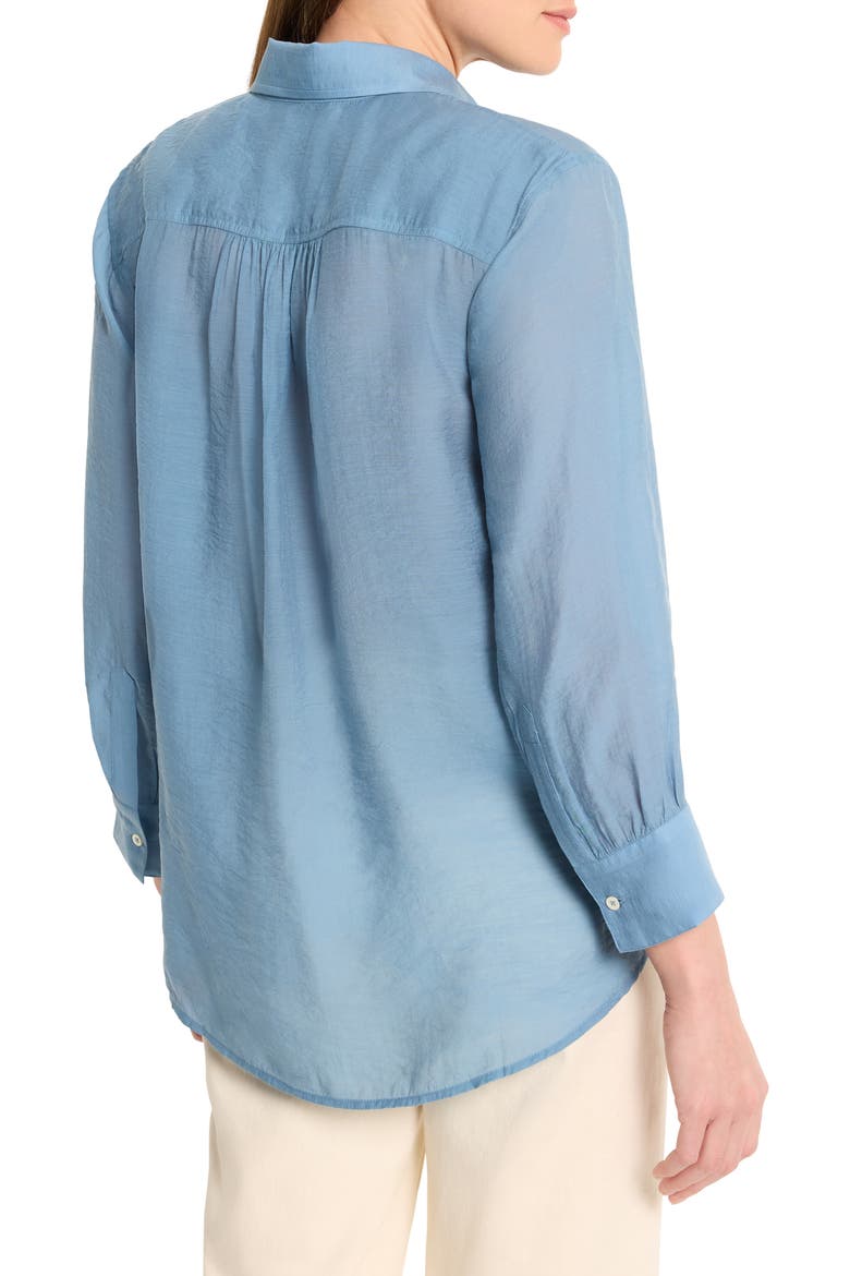 Breeze Button-Up Shirt, Alternate, color, MISTY BLUE