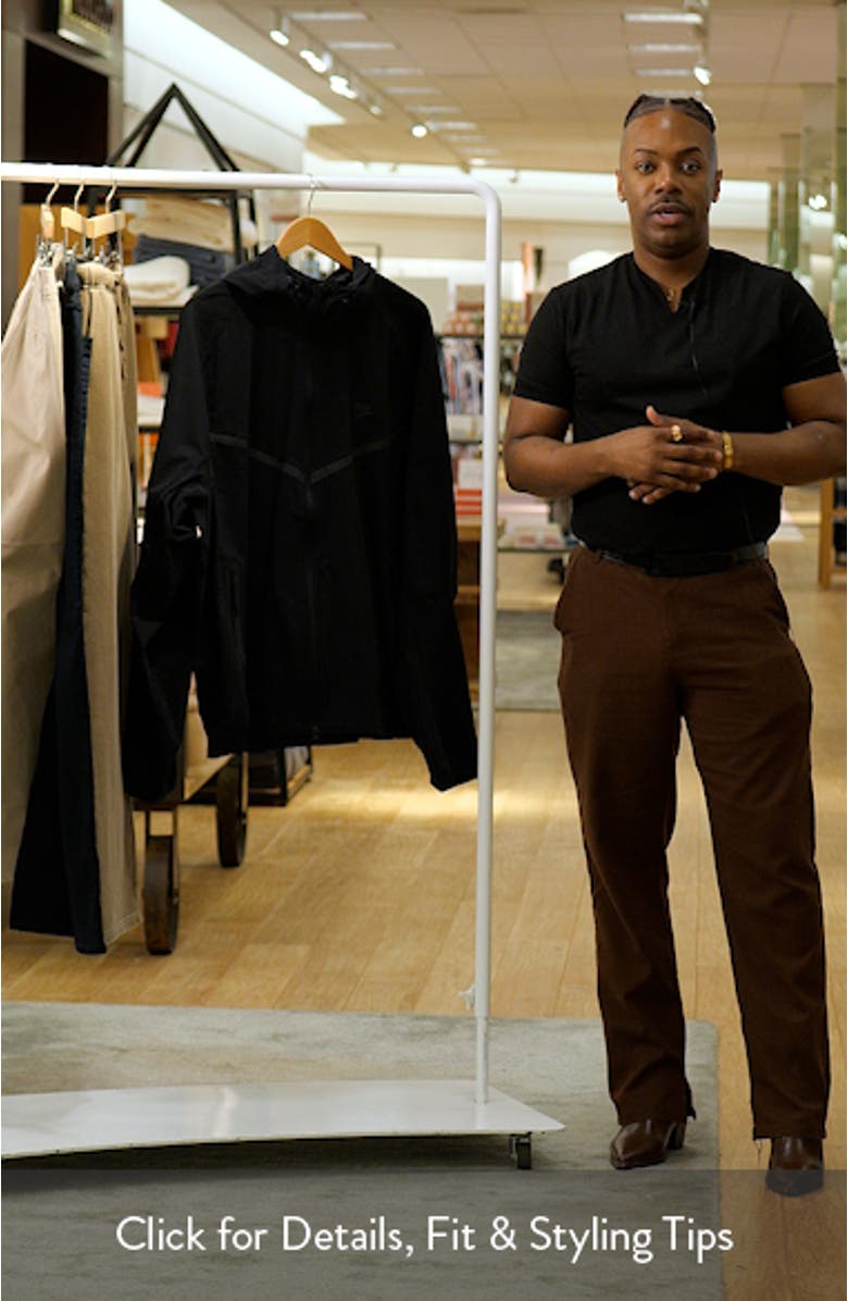 Dri-FIT Oversize Stretch Nylon Hooded Windrunner Jacket, sales video thumbnail