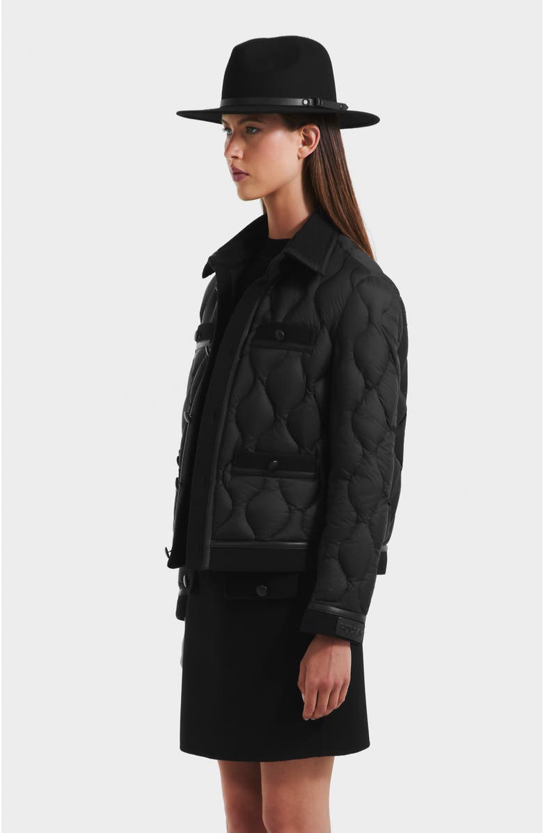 Rudsak Jolie Quilted Light Jacket, Alternate, color, Black
