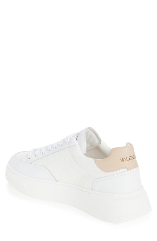 Valentino By Mario Valentino Tommy Low Top Sneaker In Off White/beige