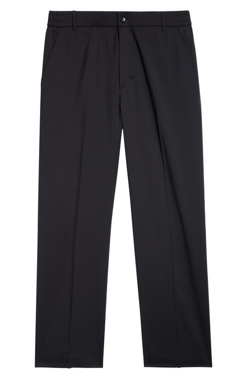 Moncler Wool Blend Gabardine Pants In Deep Indigo