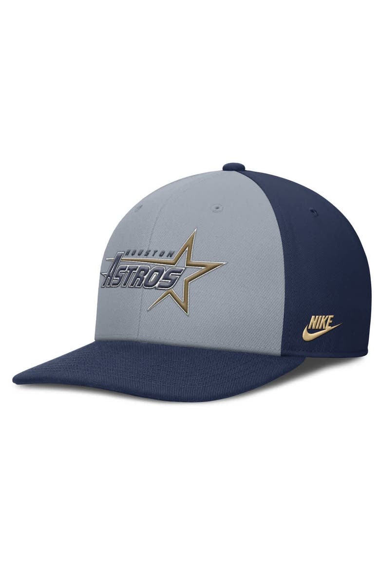 Men's Nike Gray/Navy Houston Astros Pro Performance Snapback Hat, Alternate, color, Gray