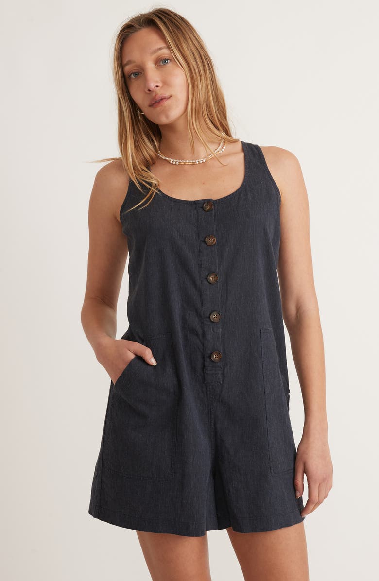 Marine Layer Sydney Patch Pocket Romper, Alternate, color, 
