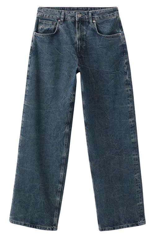 Mango Selection Mid Rise Straight Leg Jeans In Blue