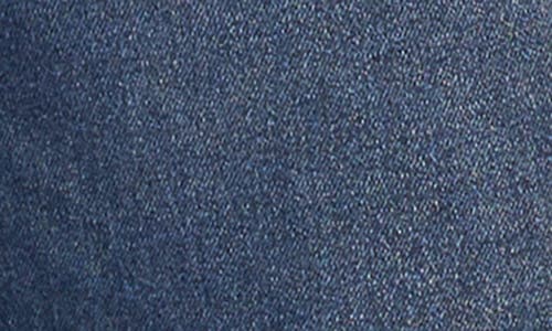 Cece Straight Leg Ankle Jeans With Faux Pearl Detail In Blue