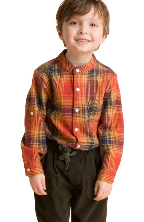 Boys Long Sleeve Check Shirt