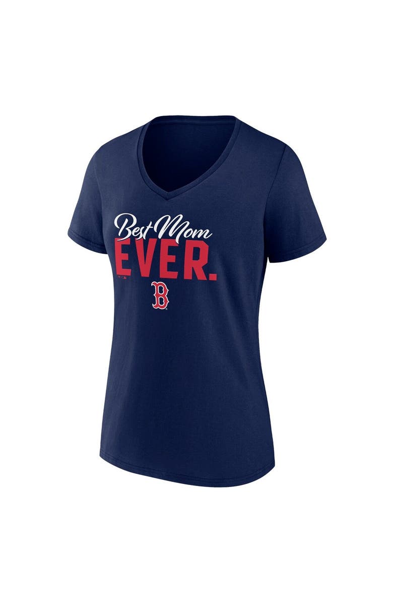 FANATICS Women's Fanatics Branded Navy Boston Red Sox Mother's Day V-Neck T-Shirt, Alternate, color, Navy