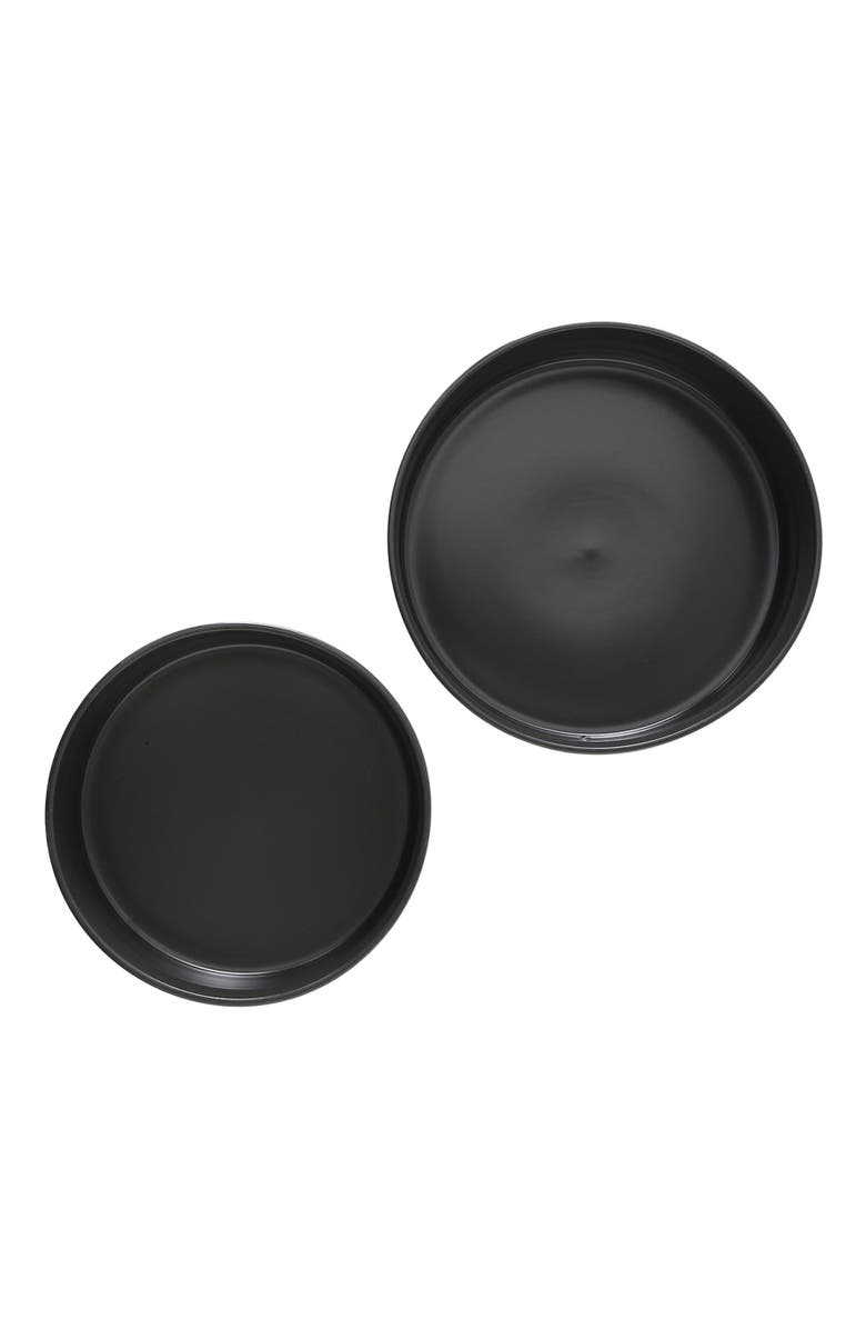 Stone Lain Celina Stoneware 2-Piece Serving Bowl Set, Alternate, color, Black