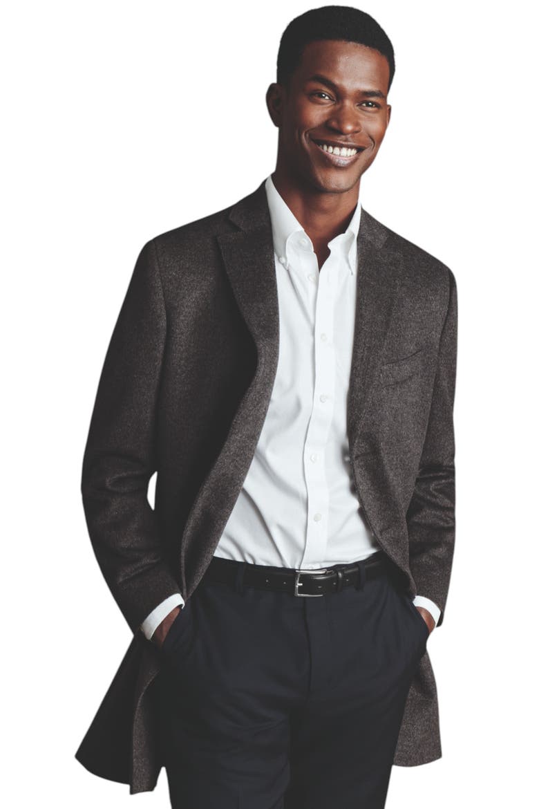 Pure Wool Overcoat, Main, color, Dark Grey