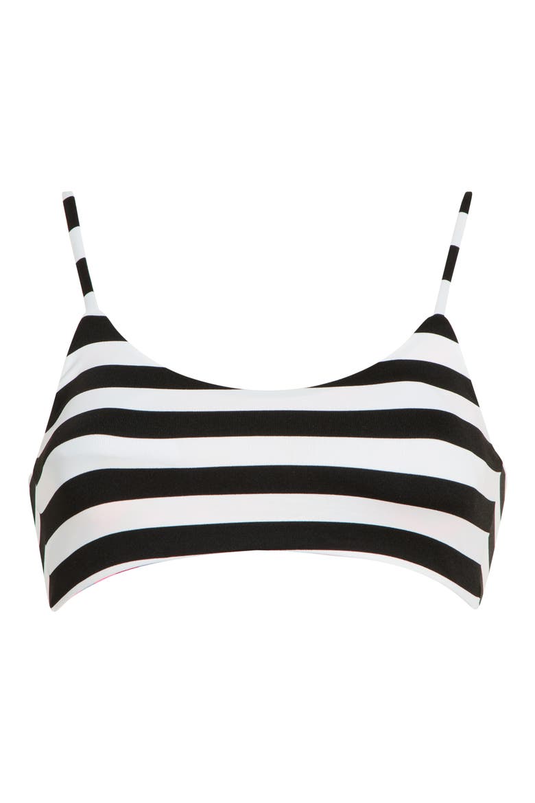 Ceci Reversible Bikini Top, Alternate, color, BLACK