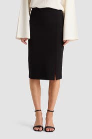 Residus Leman Straight Jersey Midi Skirt