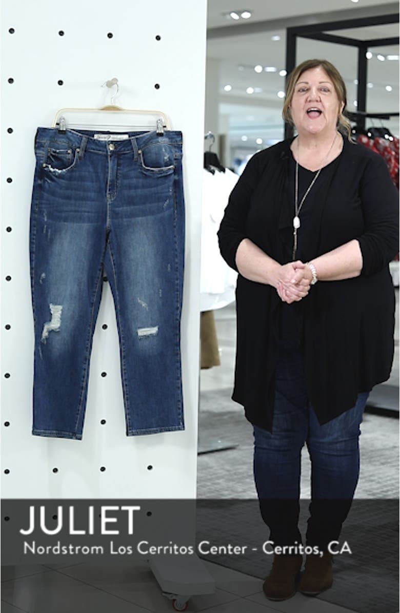 High Rise Straight Crop Jeans, sales video thumbnail