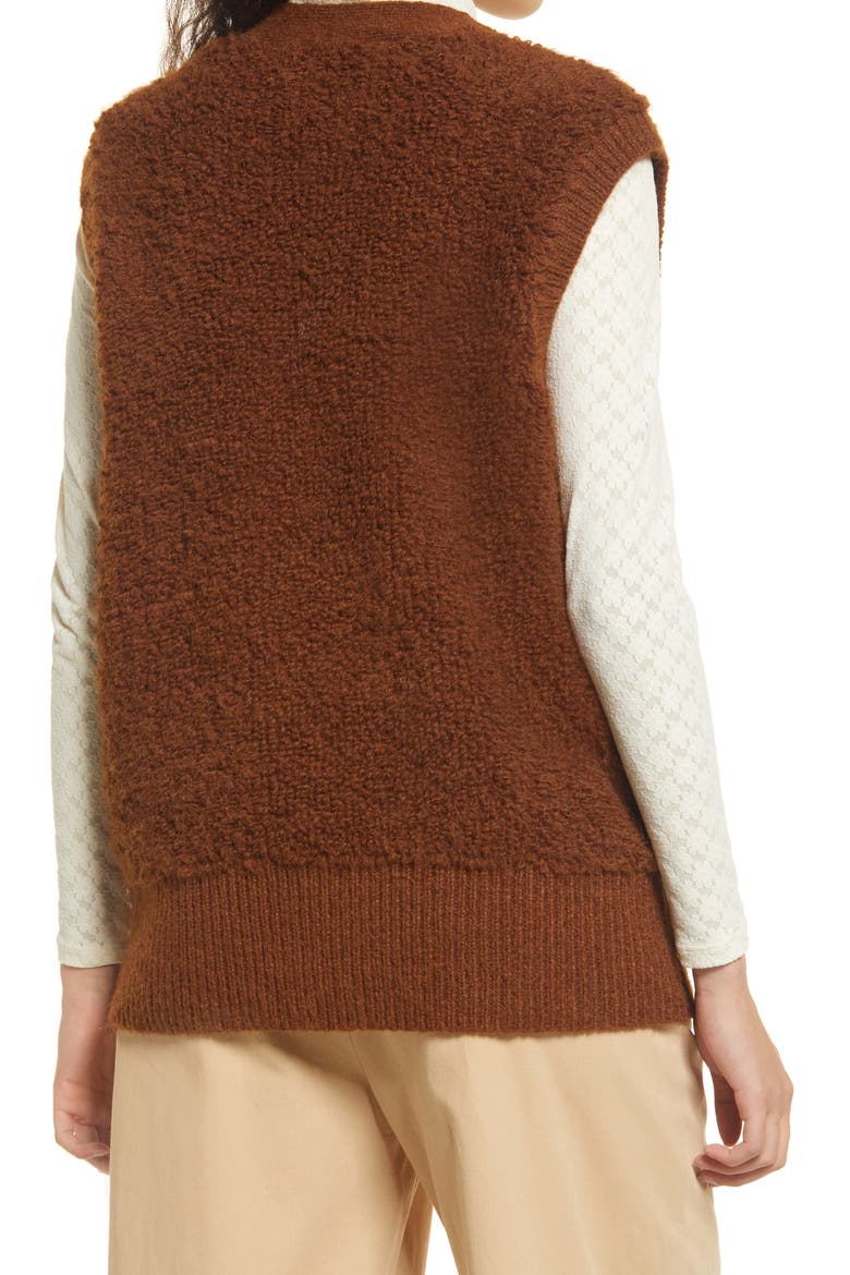 Loopi Fuzzy Sweater Vest, Alternate, color, EMPERADOR