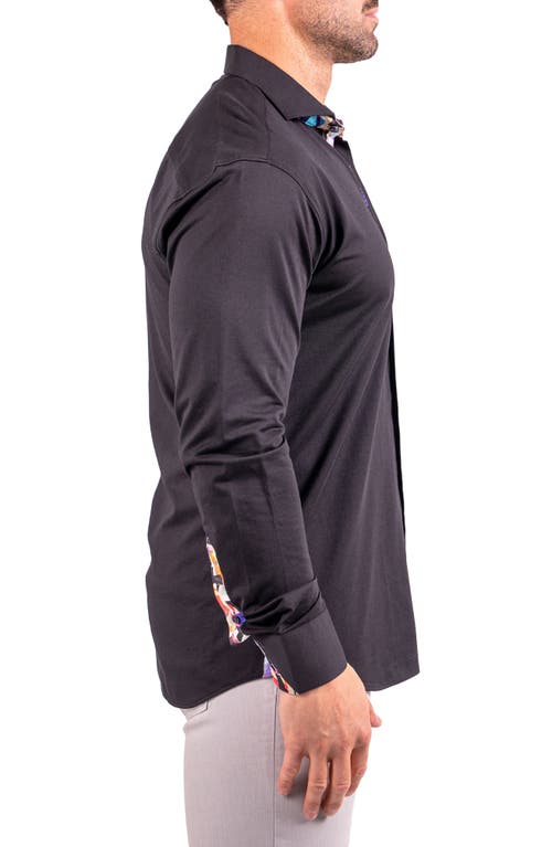 Maceoo Einstein Resistance0155 Black Button-up Shirt