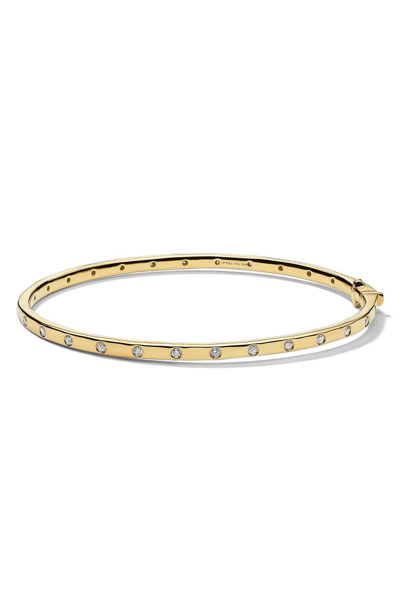 Ippolita Stardust Diamond Thin Hinge Bangle, Main, color,