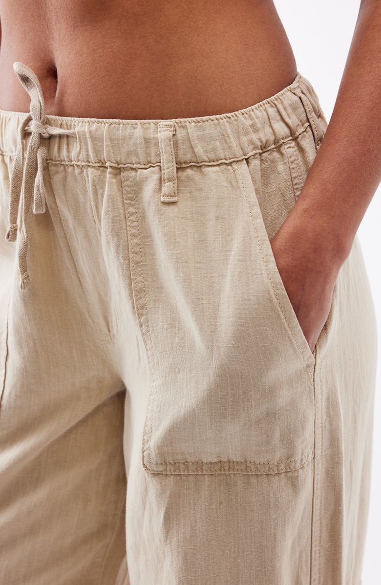 BDG Urban Outfitters Luca Cotton & Linen Cargo Pants, Alternate, color,