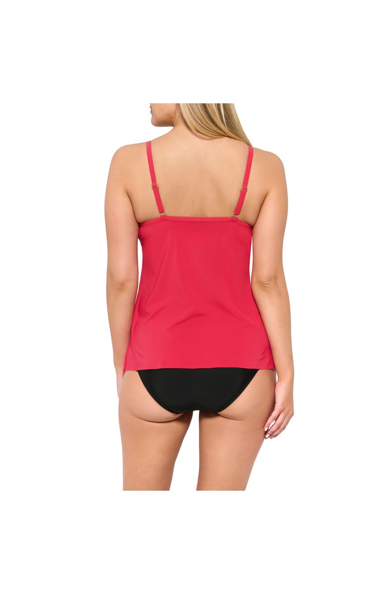 Christina Essentials Tops Pushup Draped Tankini, Alternate, color, 