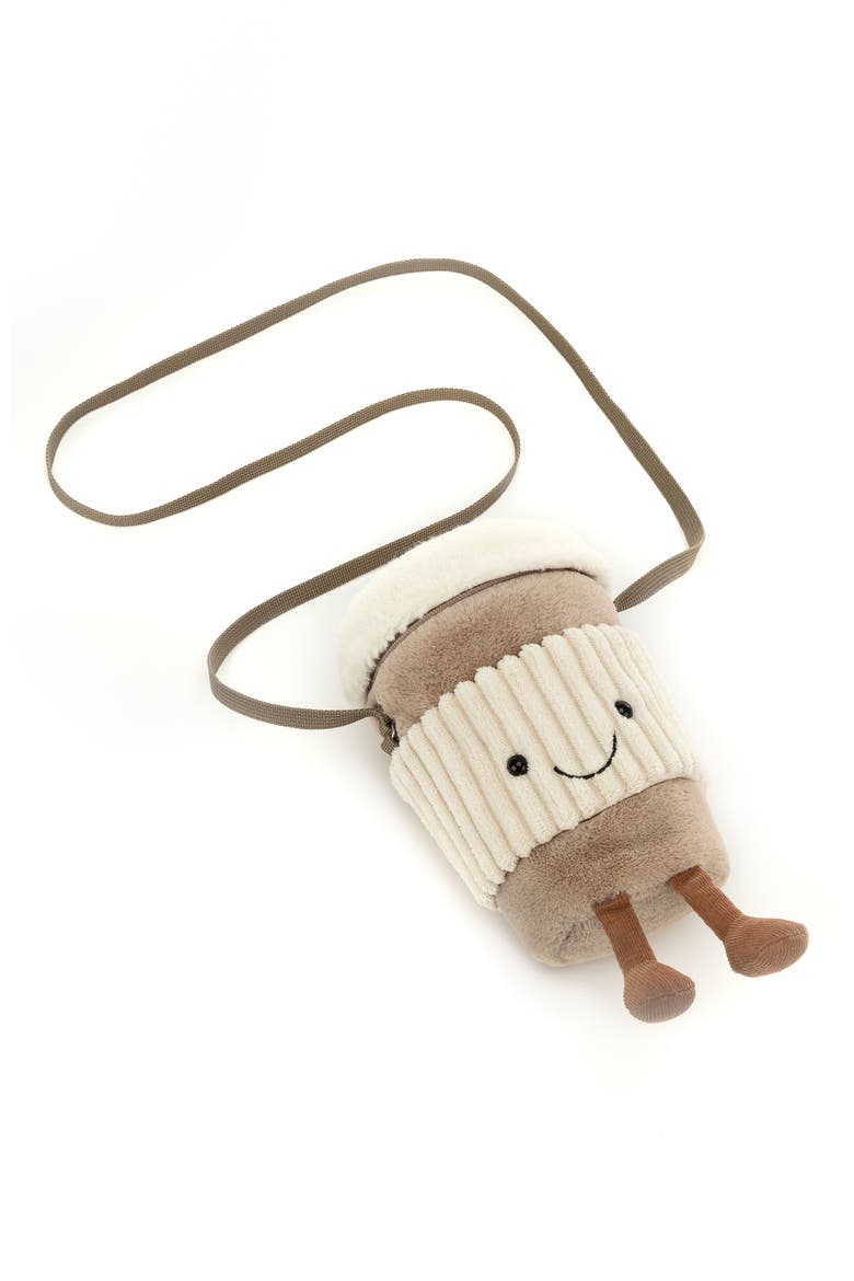 Kids' Coffee To Go Plush Crossbody Bag, Alternate, color, MULTI