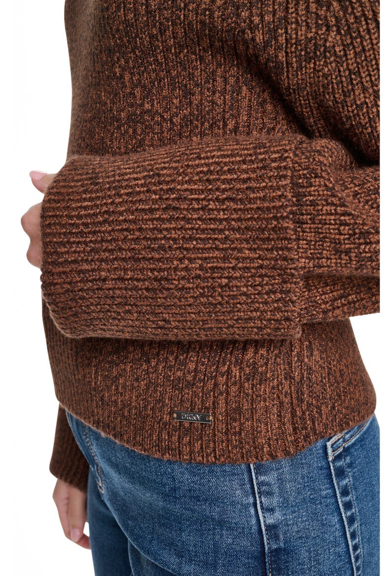 Raglan Mock Neck Sweater, Alternate, color, CARAMEL/ ES