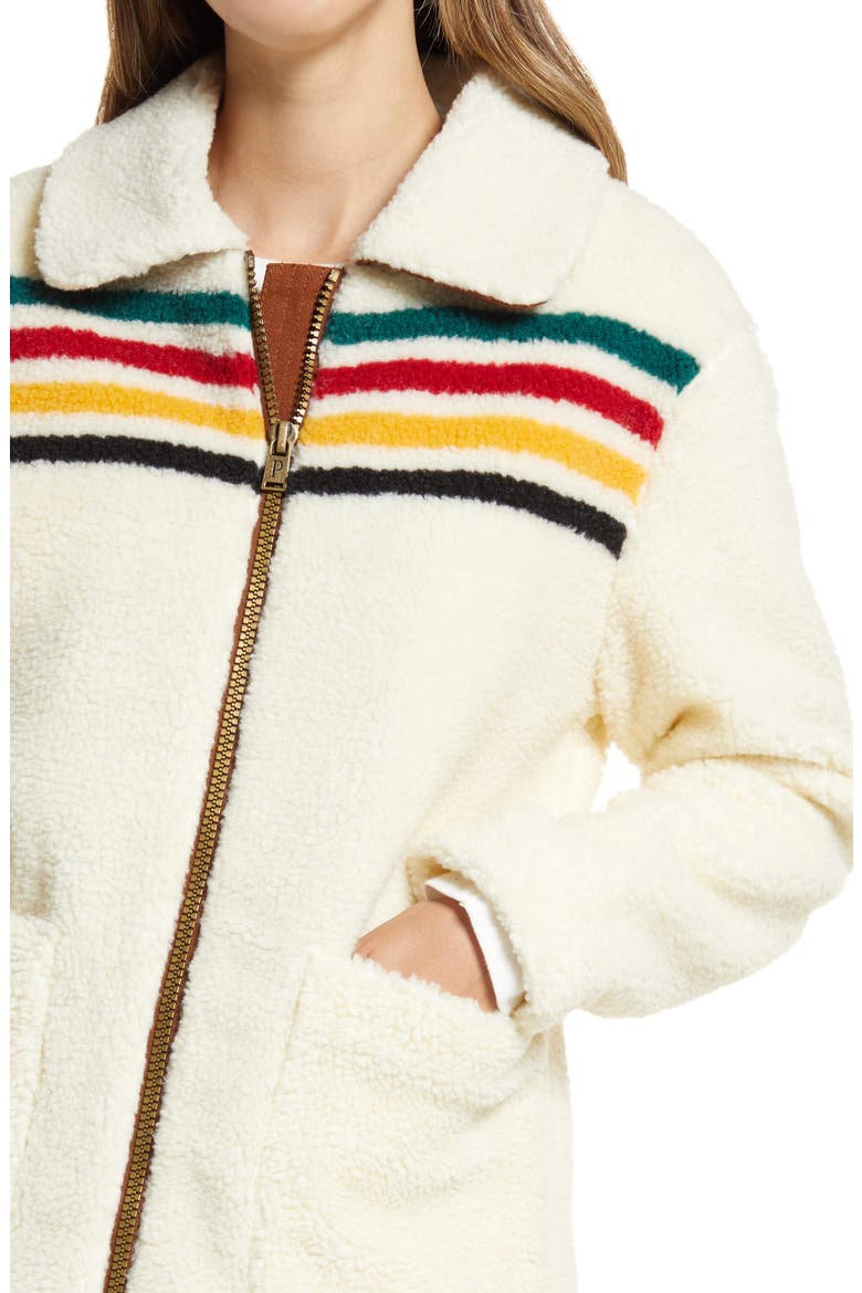 Women's Glacier Sunset Fleece Zip-Up Jacket, Alternate, color, GLACIER IVORY
