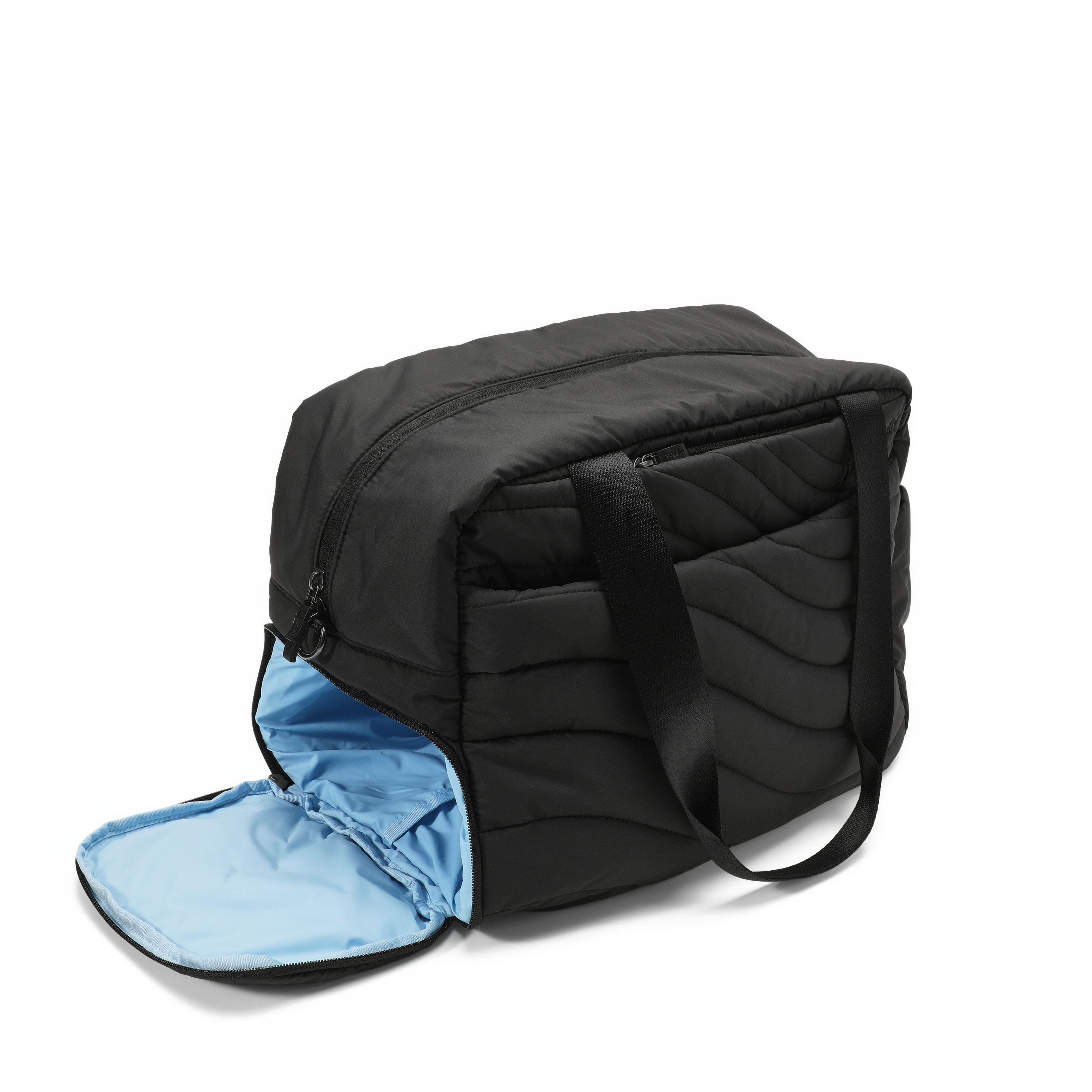 baggallini Set Wave Weekender, Alternate, color, Black Wave Puff