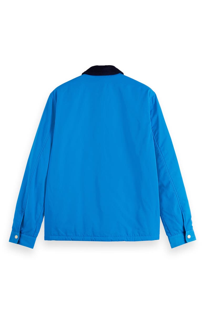 Scotch & Soda Embroidered Satin Club Jacket, Alternate, color, League Blue