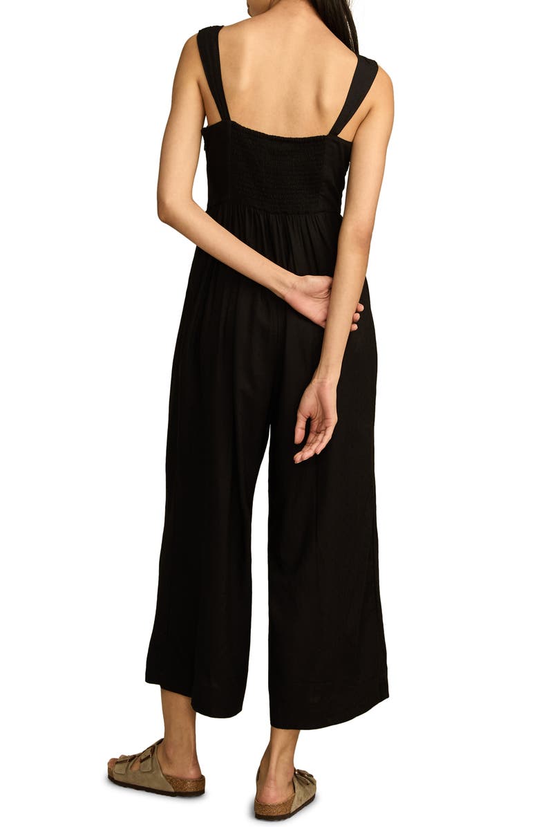 Lucky Brand Ruched Wide Leg Jumpsuit, Alternate, color, Meteorite
