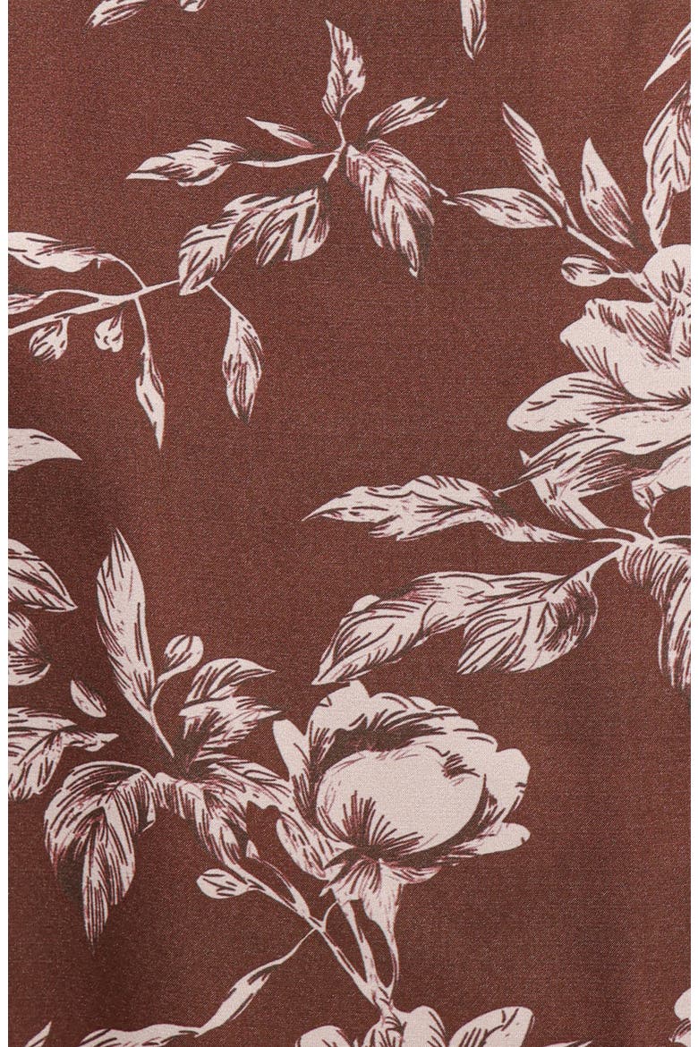 Solara Floral Maxi Dress, Alternate, color, BROWN FLORAL PRINT