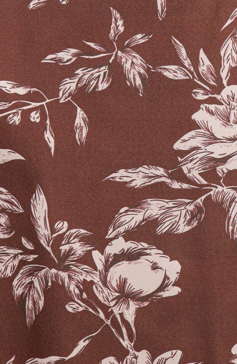 Petal & Pup Solara Floral Maxi Dress, Alternate, color, Brown Floral Print