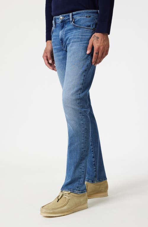 Mavi Jeans Zach Straight Leg Jeans In Mid Brushed Boston
