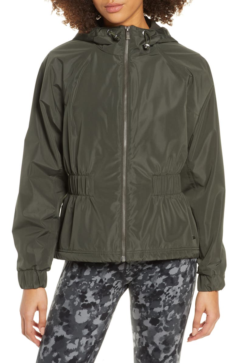Sweaty Betty Storm Seeker Waterproof Hooded Jacket, Alternate, color, Dark Forest