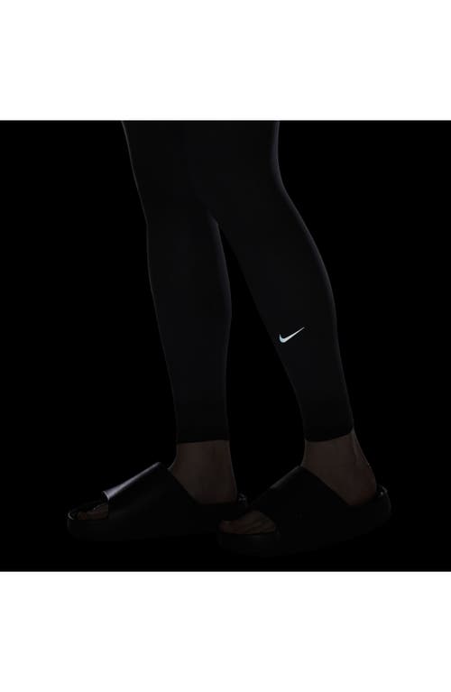 Shop Nike One University High Waist Leggings In Black/black