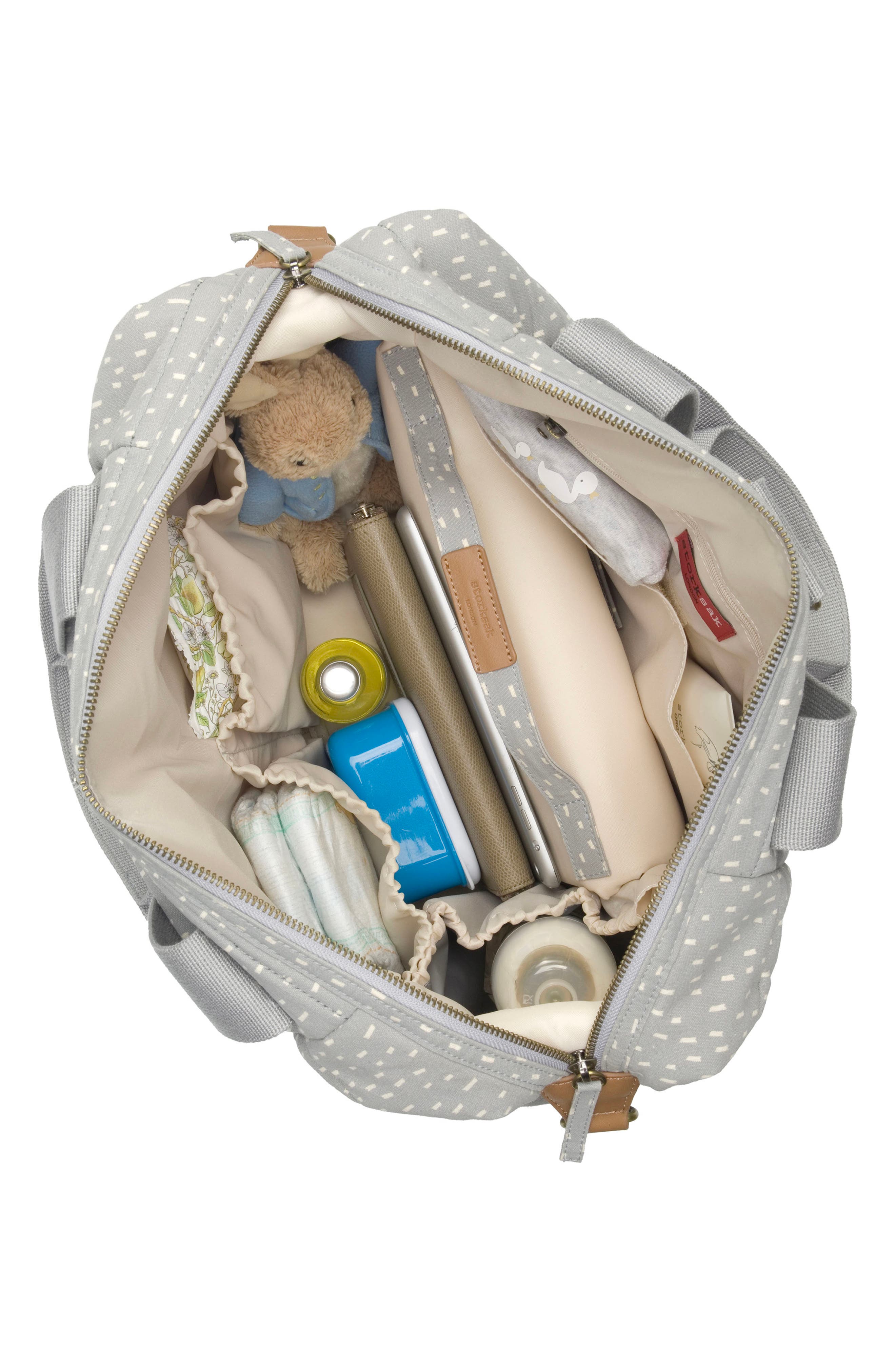 Storksak Organic Cotton Diaper Tote, Alternate, color, 