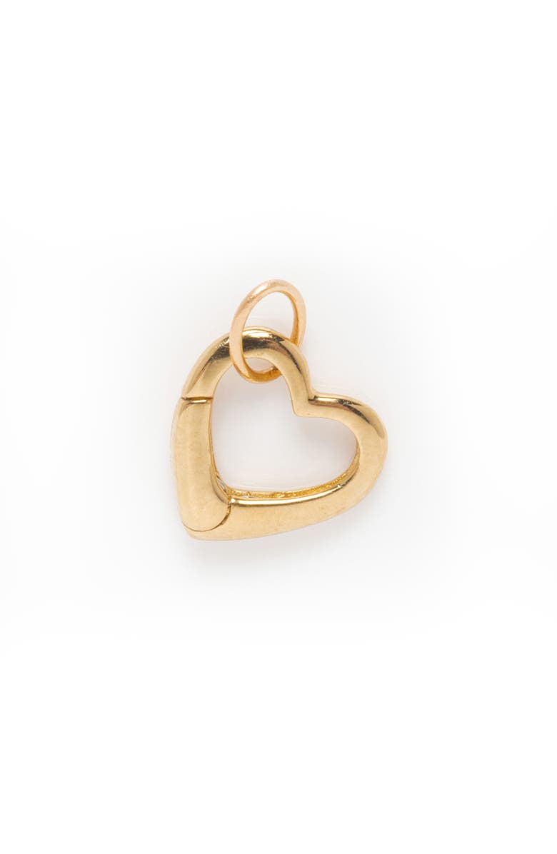 Local Eclectic Solid Gold Heart Charm Clip, Main, color, Heart