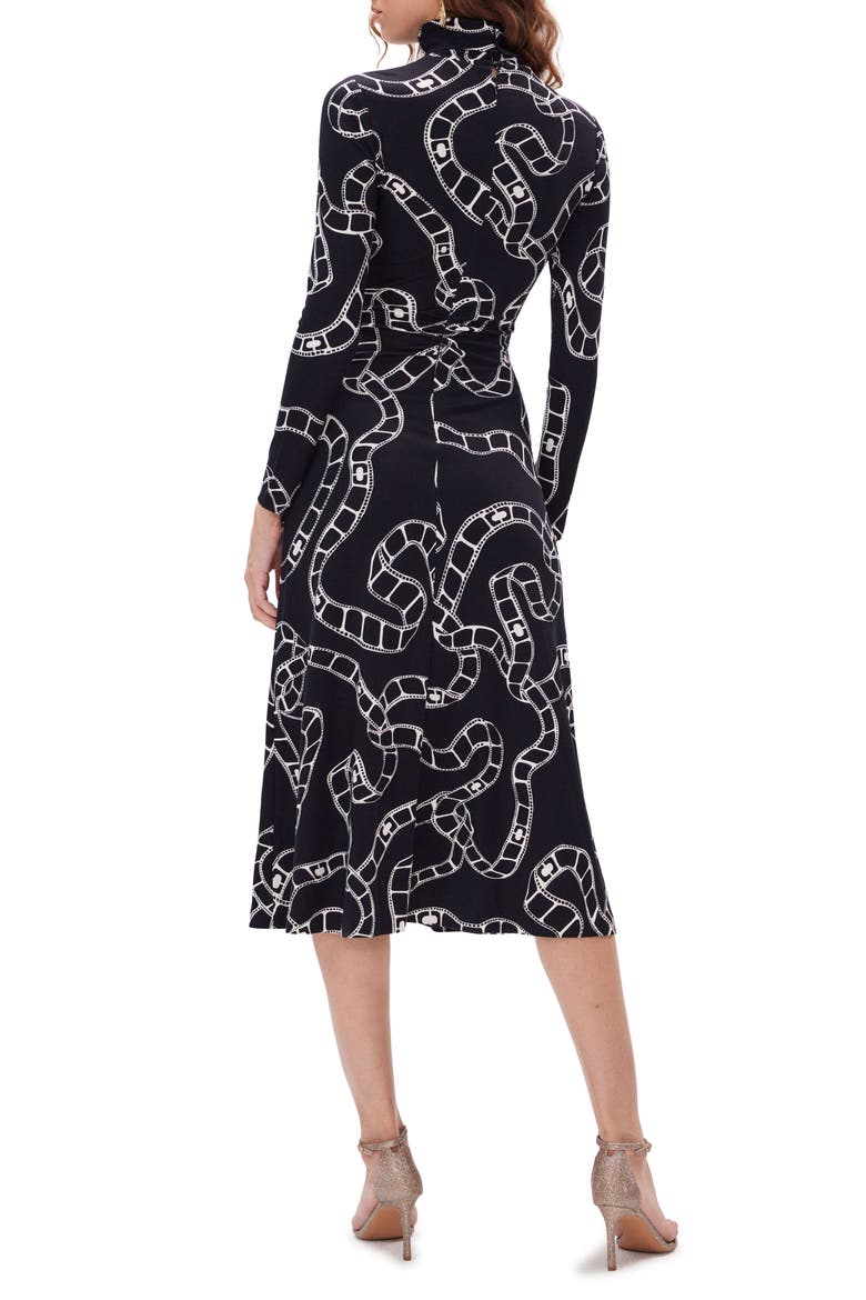 Briony Film Print Long Sleeve Dress, Alternate, color, MOVIE CHAIN