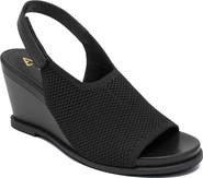 Aerosoles Dell Textured Knit Slingback Wedge Sandal