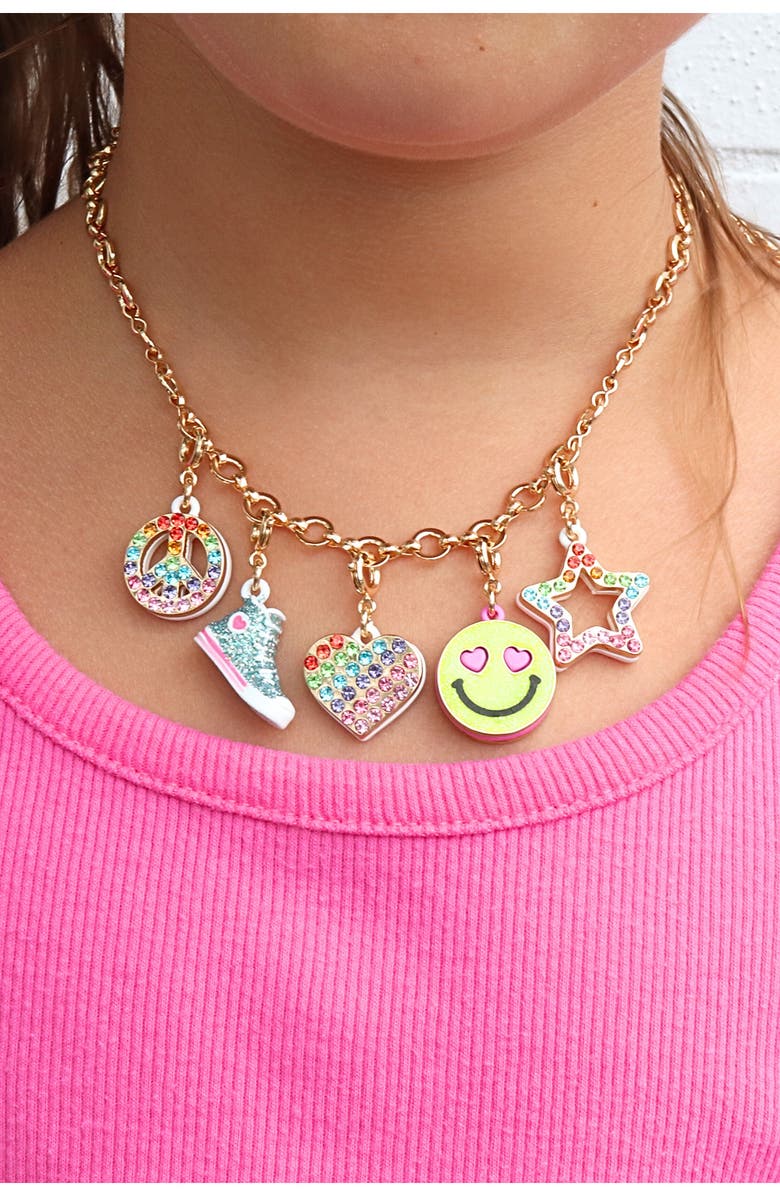 CHARM IT!<sup>®</sup> Sparkle Heart Charm, Alternate, color, Gold Multi