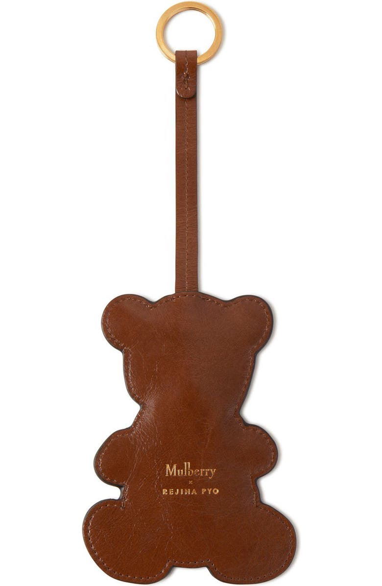 Mulberry x Rejina Pyo Leather Teddy Bear Charm, Alternate, color,